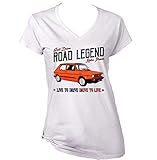 fiat 127 sport coupe  Teesandengines Women\'s FIAT 127 Sport White T-Shirt Size Small