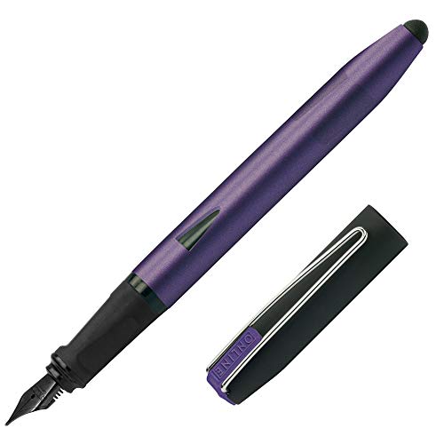 Füller Switch Plus, Patronen-Füller & Touchpen in einem, für Tablets & Smartphones, Multifunktions-Stift inkl. Kombi Tintenpatrone, Violet,