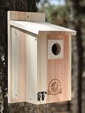 SISTERBIRD Bird Houses for Outside 1-1/2' Entrance Hole Cedar Wild BirdHouses Outdoor Decoration Bluebird Wren Swallow Finch Cardinal Assembly Required