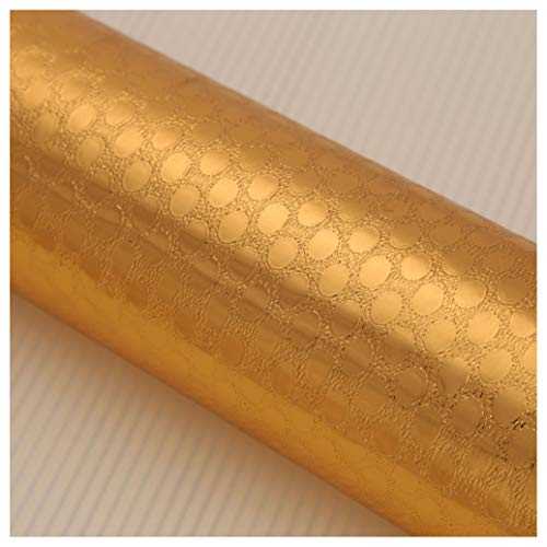 Papel cocina impermeable a prueba de aceite autoadhesivo con aluminio protector dorado de 60cm 2