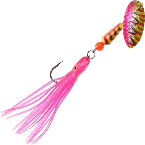 Panther Martin PMSSTUVHHS Salmon & Steelhead Hammered Hoochie Skirt Spinning Lure Catches Northern Pike, Steelhead, Barracuda, Bluefish and More