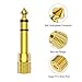 CableCreation 1/4'' to 1/8'' Headphone Audio Adapter, 6.35mm to 3.5mm Male to Female TRS Stereo Jack, Gold Plated Audio Jack Convertor for Cellphone,Speaker,Mic,iPod,Receiver,Guitar, Digital Piano