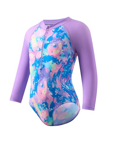 Image of Angel season Girls Swimsuits Kids Bathing Suit One Piece Swimwear with UPF 50+ Cute