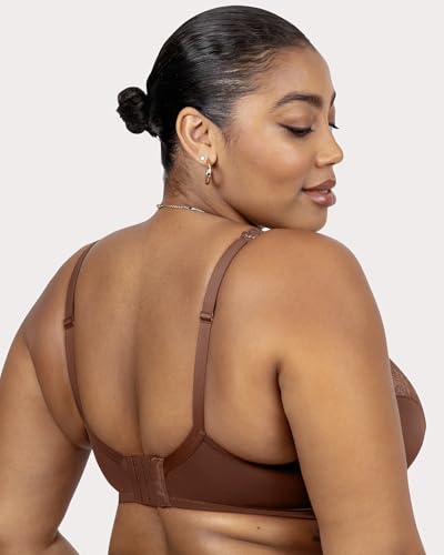 Curvy Couture Womens Tulip Strappy Lace Push-up Bra3