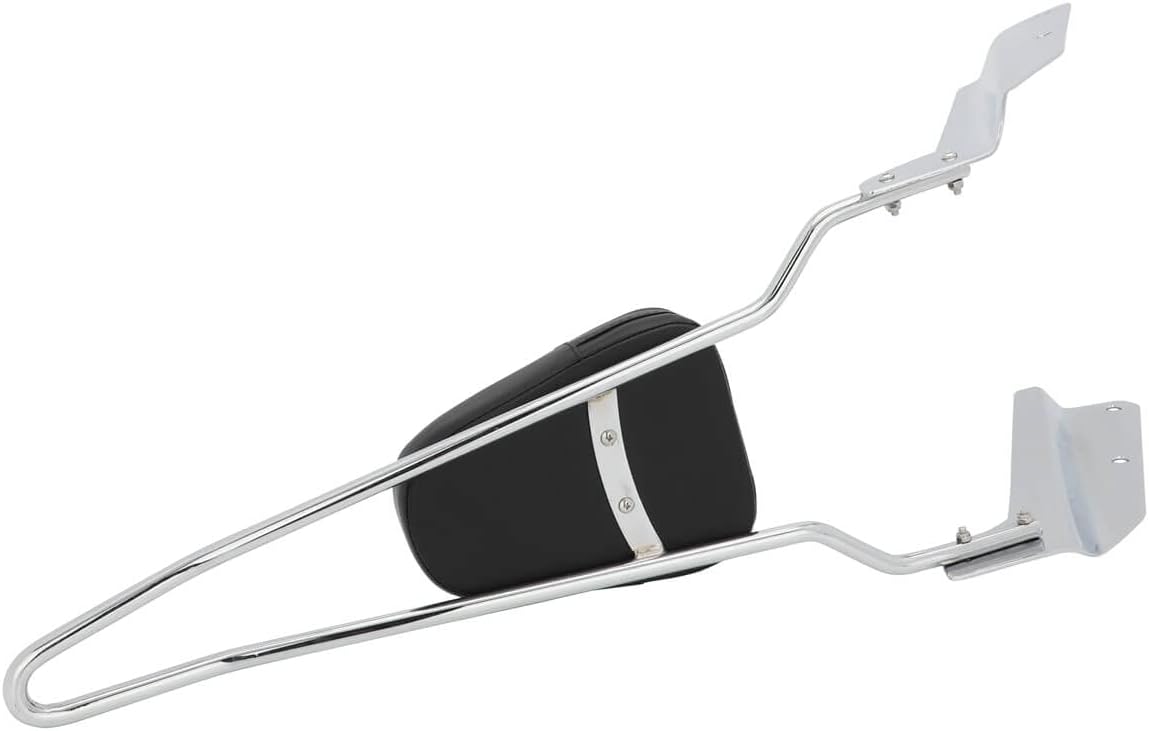 Passenger Backrest Pad Tall Sissy Bar for Honda VTX 1300 1800 VTX1300 VTX1800 N R S T 2002-2009, Chrome