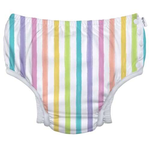 Image of green sprouts Snap Reusable Absorbent Swimsuit Diaper