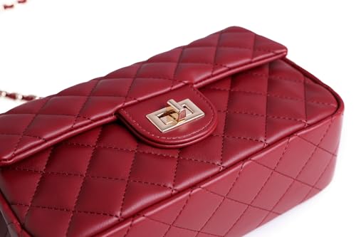 FEVERSOLE Crossbody Bag Vegan Leather Women Retro Small Saddle Satchel Shoulder Bag Tote With Long Adjustable Strap3