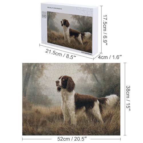 Rompecabezas de 500 piezas de perro Springer Spaniel para decorar tu salón 2