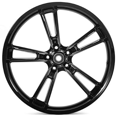 TOFR 21 inch Enforcer Front Wheel Rim Tubeless For Harley 2009-2023 Touring Bagger Road Glide Road King Electra Glide Ultra Limited Classic Street Glide Custom Special/W 11.8 Black Front Rotors
