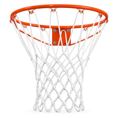psler Basketball net Outdoor, Basketball Hoop net White Standard Basketball net Measures 22 inches and has 12 Loops, suitables for Indoor and Outdoor Professional Competition
