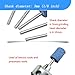 Luo ke 100 Pcs Grinding Stones Set, 1/8 Inch Shank Abrasive Stone Mounted Sharpening Bits Grinding Points for Rotary Tools (Blue)