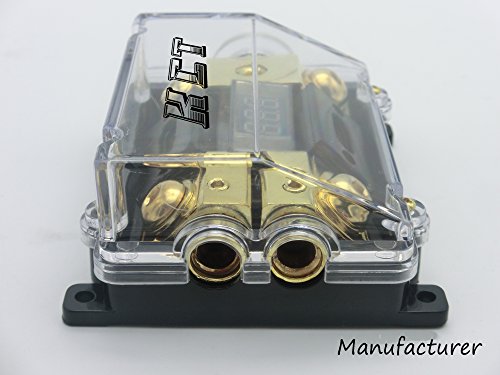 Kct Car Audio Digital Led Display Fuse Holder Anl Include 2 Fuses Distribution Block 1 Way In 2 Way Out #TOP4