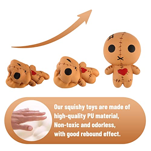 Anboor 4.7 Inches Voodoo Dolls Squishies Ghost Doll Halloween Kawaii Soft Slow Rising Scented Squishies Stress Relief Kids Toys Xmas New Year Gift #TOP1