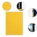 Euousu A5 Padfolio Business Portfolio Folder,Junior Size Document Folder Organizer, Padfolio with Interior Pocket and Pen Loop, 5 x 8 Writing Pad Included. Yellow