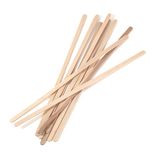 [1000 PACK] Wooden Coffee Stirrer Sticks 7.5 inch - Bio Degradable, Eco Friendly Beverage Stirrers, Splinter Free Birch Wood - Disposable Drink Stir Sticks for Tea, Beverage, Coffee and Arts & Crafts