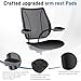 SINOLUXE Arm Pads Caps Replacement for Humscale Liberty Office Chair - for Height Adjustable Arm Rest Covers, Ergonomic Black PU Leather (1-Pair)