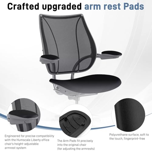 SINOLUXE Arm Pads Caps Replacement for Humanscale Liberty Office Chair by SINOLUXE - Used condition - Image 3