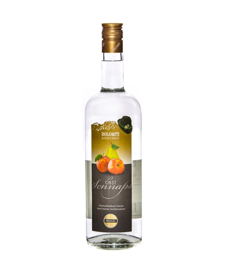 Dolomiti Obstschnaps / 38% Vol. / 1,0 Liter-Flasche