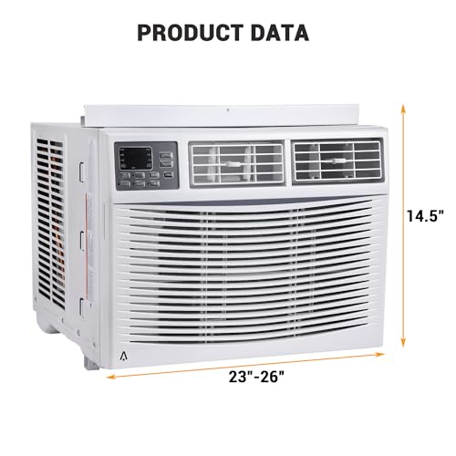 Window Air Conditioner, 10,000 BTU Compact AC Unit, Energy Saving Window AC, Smart AC with 3 Modes Cool Dry Fan Speed Control, Cools Up to 450 Sq.Ft,115v Mini Air Conditioner for Bedroom, Office, Home - Image 3