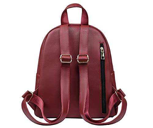 Sac à dos en cuir PU imperméable et léger avec compartiments sécurisés