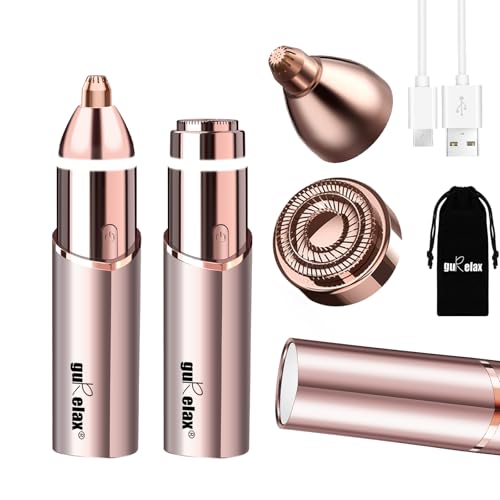 Rasoir électrique visage femme version luxe 2 en 1 pour une peau douce