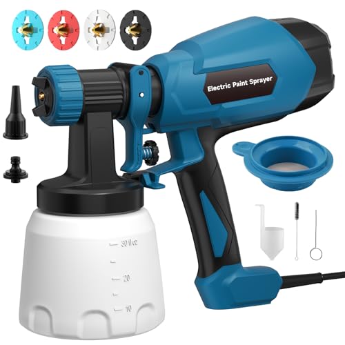 WIBENTL HVLP Paint Sprayer, Electric Spray Paint Gun, 3 Modes