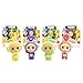 Teletubbies 4-Pack Set with Tinky Winky, Dipsy, Laa-Laa, Po 2.5-inch Flocked Cheebee Collectible Figures