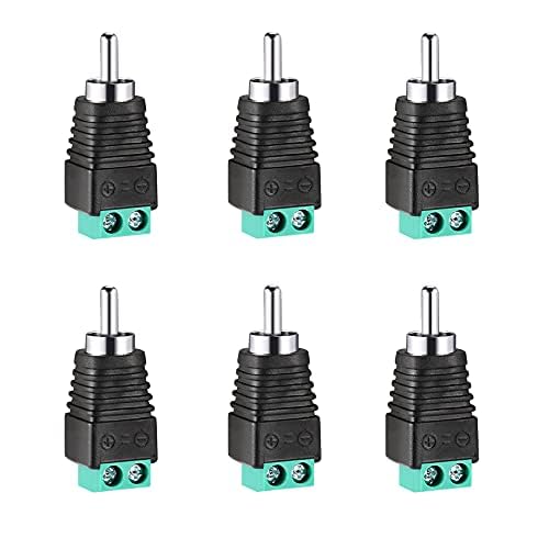 Conectores RCA Macho para Cable de Altavoz, Kit de 6 Unidades miniatura 2