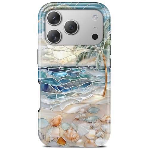 TAMUEL for iPhone 17 Pro Case, Beach Ocean Seashell Summer Tropical Phone Case, Compatible with Magsafe, Trendy Aesthetic Magnetic Slim Silicone Shockproof Protective Women Girl Cover by TAMUEL - Used condition - US$14.85