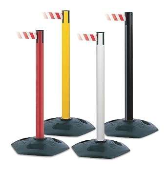 Post with Retractable Barrier