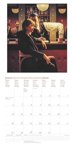 N NEUMANNVERLAGE, Jack Vettriano 2025 Brochure Calendar, 30 x 30 cm, Wall Calendar with Pictures of Jack Vettriano - Image 4