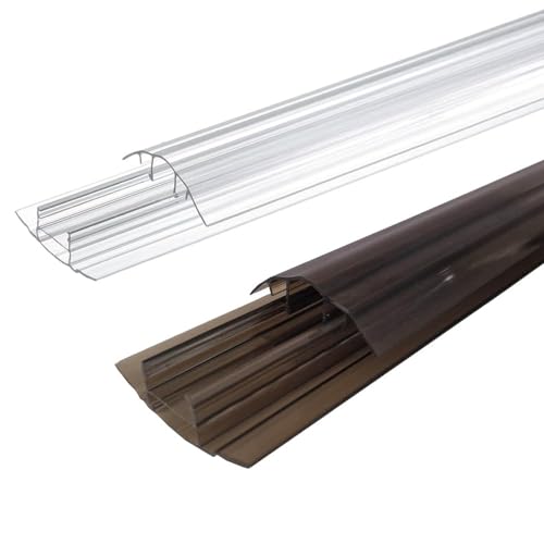 Britshield® Polycarbonate Snap-Down Glazing Bar For Use With 4mm / 6mm / 8mm / 10mm Polycarbonate Roofing Sheet - Order Ready Size