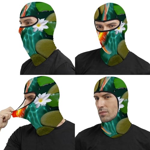 Balaclava para hombre y mujer con diseño de carpa japonesa, máscara térmica para la cara, protección contra el frío para motocicleta, esquí y clima frío miniatura 5