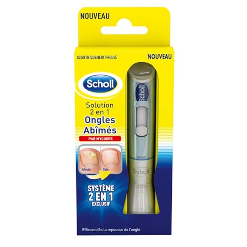 SCHOLL – Solution Réparatrice 2 en 1 pour Ongles Abîmés par Mycoses, Soin Précis 3,8 ml - Lot de 2 - vendu par Lot