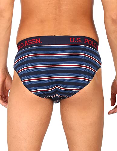Image of U.S. Polo Assn. Stripe Cotton Spandex I001 Briefs - Pack Of 1