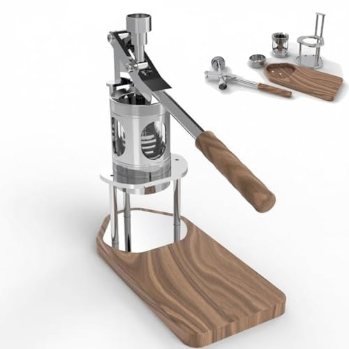 Máquina de café espresso manual, máquina de café portátil con manómetro para el hogar, viajes, camping, oficina, extracción de 6-9 bares