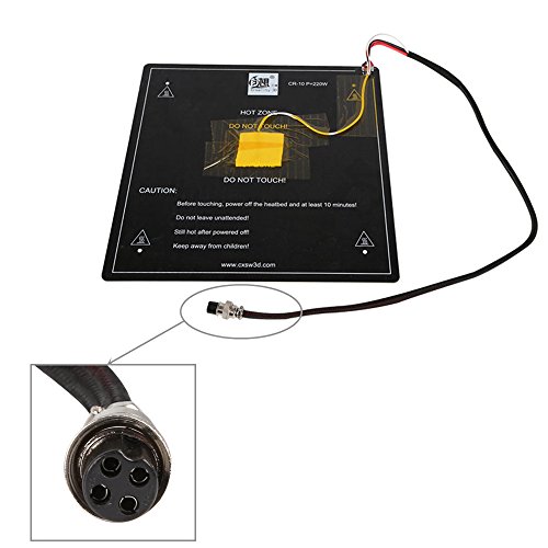 Creality Cr10 Heat Bed 12V Aluminum Heat Bed With Cable And Insulation Mat Installed Well Compatible For 3D Printers Creality Cr10 / Cr10S Hot Bed Size 310X310X3Mm #TOP3