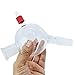 HFS(R) Single Cow Distributor Adapter, Cow Type Borosilicate Glass Distillation Receiver, with 24/40 Joints and 3/8