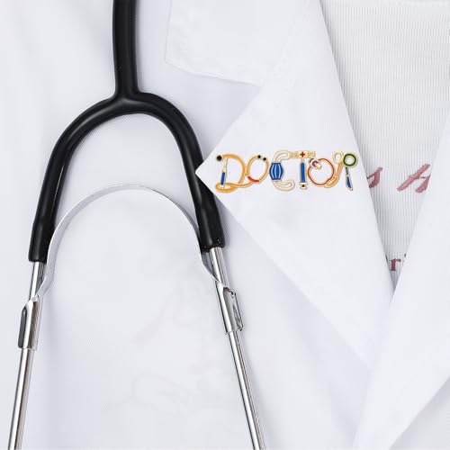 Image of Doctor Nurse Cartoon Pin,Medical Enamel Brooch Jewelry for Nursing Student Backpack Lapel Badge Gifts