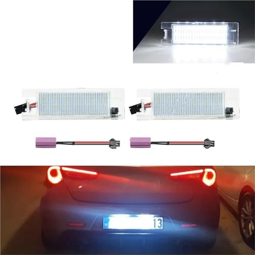 Luces de matrícula LED para Alfa Romeo Giulietta de 2010 a 2017 pack de 2 lámparas traseras coche 4