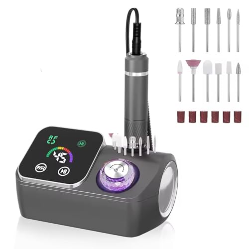 xiaojuandm Nail Drill Electric File, Professional Nail Drill Kit, 45000RPM