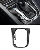 Carbon Fiber Gear Frame Decorative Stickers, Carbon Fiber Center Consoles Gear Shifter Panel Cover Compatible with Volkswagen VW Golf 6 GTI MK6 2008-2012 (Style B)