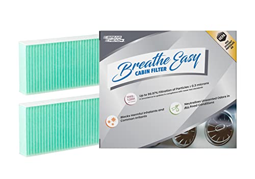 Spearhead Filtro de cabina HEPA Breathe Easy de hasta un 99.97% de filtracion de particulas de 0.3 micras sin reduccion de flujo