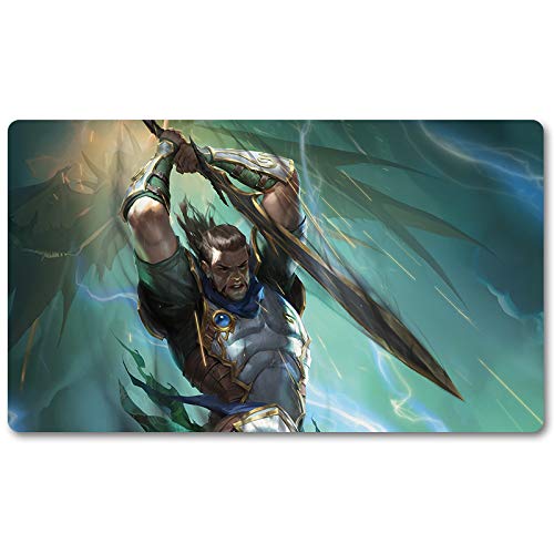 Four Leaves – Tapis De Jeu MTG 60×35 Cm – Green-Mana-Forest – Sac étanche Offert – Accessoire TCG Tournoi