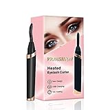 Heated Eyelash Curler Electric Eyelash Curler Mini USB Rechargeable Eyelash Curler for Eyelashes Curling Natural Quick Heating Long Lasting 【2019 New 】