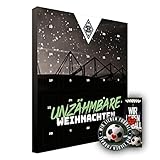 Adventskalender, Weihnachtskalender deines Bundesliga Lieblingsvereins - plus gratis Sticker & Lesezeichen Wir Lieben Fußball (Borussia Mönchengladbach Premium)