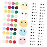 NUOBESTY 1 Jeu boule de faite à la main pompons pour lartisanat boule de pompons pelucheux pompons en vrac petits pompons miniature pom pom Jouet boule de coton petit pompon