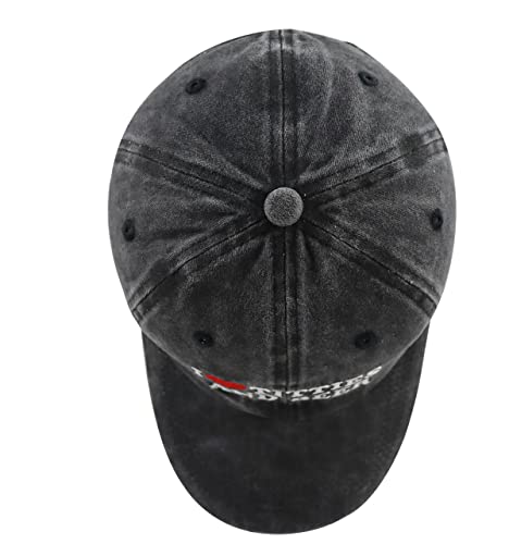 Image of Trucker Hats for Men Women, Funny Gag Gifts Joke, Classic Adjustable Mesh Baseball Cap Snapback Hat Black