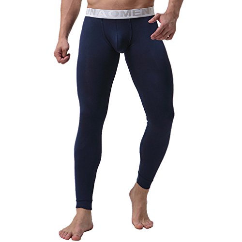 YiLianDa Capa para Hombre De Base Pantalones Térmicos Johns Ropa Interior De Caliente Pantalones Largos