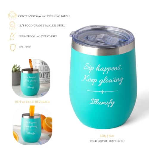 Illumify Lavender Scented Gift Box, Care Package with Bath Bombs, Birthday Card, Bath Salts, Mothers Day Gifts, Birthday Gifts for Women, Pamper Hampers, Tiffany-Blue Self Care Pamper Set - Image 4